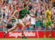 4 August 2013; Cillian O'Connor, Mayo, celebrates after scoring his side's first goal. GAA Football All-Ireland Senior Championship, Quarter-Final, Mayo v Donegal, Croke Park, Dublin. Photo by Sportsfile