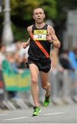 5 August 2013; Gary O'Hanlon, Clonliffe Harriers, A.C., Dublin, on his way to finish in third place during the Woodie’s DIY National Half Marathon Championships. Earlsfort Terrace, Dublin. Picture credit: Tomas Greally / SPORTSFILE