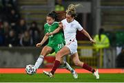 12 April 2022; Joely Andrews of Northern Ireland in action against Ella Ann Toone of England during the FIFA Women's World Cup 2023 qualifier match between Northern Ireland and England at National Stadium at Windsor Park in Belfast. Photo by Ramsey Cardy/Sportsfile