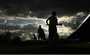 13 April 2022; Tipperary players warm-up before the 2022 oneills.com Munster GAA Hurling Under 20 Championship Group 2 Round 2 match between Tipperary and Waterford at FBD Semple Stadium in Thurles, Tipperary. Photo by Seb Daly/Sportsfile