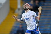 13 April 2022; Patrick Fitzgerald of Waterford reacts after failing to convert a chance on goal during the 2022 oneills.com Munster GAA Hurling Under 20 Championship Group 2 Round 2 match between Tipperary and Waterford at FBD Semple Stadium in Thurles, Tipperary. Photo by Seb Daly/Sportsfile