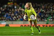 12 April 2022; Northern Ireland goalkeeper Jacqueline Burns during the FIFA Women's World Cup 2023 qualifier match between Northern Ireland and England at National Stadium at Windsor Park in Belfast. Photo by Ramsey Cardy/Sportsfile