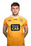 12 April 2022; Scott Walsh during an Antrim hurling squad portrait session at the Ulster University in Jordanstown, Antrim. Photo by Harry Murphy/Sportsfile