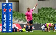 14 April 2022; Tadhg Furlong during a Leinster Rugby captain's run at the Aviva Stadium in Dublin. Photo by Harry Murphy/Sportsfile