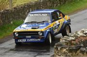 15 April 2022; Daniel McKenna and Andrew Grennan in their Ford Escort Mk2 on SS5 in the Circuit of Ireland Rally Round 3 2022 Irish Tarmac Rally Championship in Cushendun Co Antrim. Photo by Philip Fitzpatrick/Sportsfile