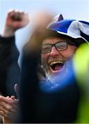 17 April 2022; Waterford supporter Paddy Glynn from Waterford city cheers on his side during the Munster GAA Hurling Senior Championship Round 1 match between Waterford and Tipperary at Walsh Park in Waterford. Photo by Brendan Moran/Sportsfile