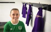 20 April 2022; Cadbury have unveiled Republic of Ireland Women’s National Team captain, Katie McCabe, as a brand ambassador to launch a new campaign dedicated to supporting Irish women’s grassroots football, ‘Become a Supporter and a Half’. Buy a Cadbury Dairy Milk exclusively in participating Spar stores nationwide until 5th May 2022 and Cadbury will donate up to €50,000 to grassroots women’s football supporting clubs to make upgrades to facilities where they’re needed most. Photo by Stephen McCarthy/Sportsfile