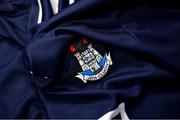 7 April 2022; A detailed view of the Dublin goalkeeper jersey during Dublin Hurling Squad Portraits at Parnell Park in Dublin. Photo by Sam Barnes/Sportsfile