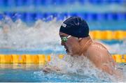 21 April 2022; Darragh Greene of National Centre Dublin competing in his Boys 50 metre breaststroke heat during the Swim Ireland Open Championships at the National Aquatic Centre, on the Sport Ireland Campus, in Dublin. Photo by Seb Daly/Sportsfile