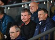 22 April 2022; Republic of Ireland manager Stephen Kenny and U21 manager Jim Crawford, right, before the SSE Airtricity League Premier Division match between Bohemians and Shamrock Rovers at Dalymount Park in Dublin. Photo by Stephen McCarthy/Sportsfile