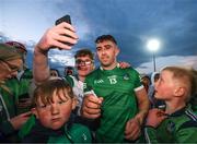 23 April 2022; Aaron Gillane of Limerick with supporters after the Munster GAA Hurling Senior Championship Round 2 match between Limerick and Waterford at TUS Gaelic Grounds in Limerick. Photo by Stephen McCarthy/Sportsfile