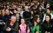 23 April 2022; Limerick supporters before the Munster GAA Hurling Senior Championship Round 2 match between Limerick and Waterford at TUS Gaelic Grounds in Limerick. Photo by Stephen McCarthy/Sportsfile