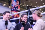 27 April 2022; Katie Taylor during a media workouts session before her Undisputed Lightweight Championship bout against Amanda Serrano at Madison Square Garden in New York, USA on Saturday night. Photo by Melina Pizano / Matchroom Boxing via Sportsfile