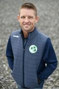 28 April 2022; Ireland men's head coach Heinrich Malan stands for a portrait during the Ireland’s International Cricket Season Launch at HBV Studios in Dublin. Photo by Sam Barnes/Sportsfile