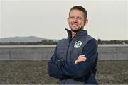 28 April 2022; Ireland men's head coach Heinrich Malan stands for a portrait during the Ireland’s International Cricket Season Launch at HBV Studios in Dublin. Photo by Sam Barnes/Sportsfile