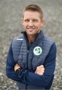 28 April 2022; Ireland men's head coach Heinrich Malan stands for a portrait during the Ireland’s International Cricket Season Launch at HBV Studios in Dublin. Photo by Sam Barnes/Sportsfile