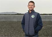 28 April 2022; Ireland men's head coach Heinrich Malan stands for a portrait during the Ireland’s International Cricket Season Launch at HBV Studios in Dublin. Photo by Sam Barnes/Sportsfile