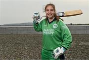 28 April 2022; Ireland cricketer Cara Murray stands for a portrait during the Ireland’s International Cricket Season Launch at HBV Studios in Dublin. Photo by Sam Barnes/Sportsfile