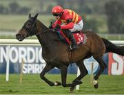 28 April 2022; Klassical Dream, with Paul Townend up, on their way to winning the Ladbrokes Champion Stayers Hurdle Steeplechase during day three of the Punchestown Festival at Punchestown Racecourse in Kildare. Photo by Seb Daly/Sportsfile