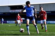 26 April 2022; Liam Kerrigan of UCD during the Collingwood Cup Final match between UCD and Queens University Belfast at Oriel Park in Dundalk, Louth. Photo by Ben McShane/Sportsfile