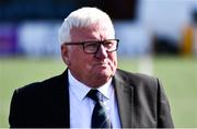 26 April 2022; IUFU Chairman Terry McAuley after the Collingwood Cup Final match between UCD and Queens University Belfast at Oriel Park in Dundalk, Louth. Photo by Ben McShane/Sportsfile