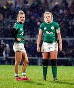 30 April 2022; Aoife Doyle, left, and Vicky Irwin of Ireland during the Tik Tok Women's Six Nations Rugby Championship match between Ireland and Scotland at Kingspan Stadium in Belfast. Photo by John Dickson/Sportsfile