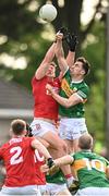 7 May 2022; Brian Ó Beaglaíoch of Kerry in action against Colm O’Callaghan of Cork during the Munster GAA Football Senior Championship Semi-Final match between Cork and Kerry at Páirc Ui Rinn in Cork. Photo by Stephen McCarthy/Sportsfile