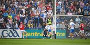 15 May 2022; Alan Connolly of Cork scores his side's second goal during the Munster GAA Hurling Senior Championship Round 4 match between Waterford and Cork at Walsh Park in Waterford. Photo by Stephen McCarthy/Sportsfile