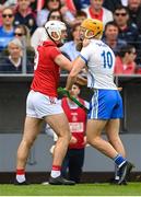 15 May 2022; Luke Meade of Cork and Jack Prendergast of Waterford during the Munster GAA Hurling Senior Championship Round 4 match between Waterford and Cork at Walsh Park in Waterford. Photo by Stephen McCarthy/Sportsfile