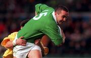 21 November 1998: Conor O'Shea of Ireland during the World Cup Qualifing match between Ireland and Romania at Lansdowne Road in Dublin. Photo by David Maher/Sportsfile