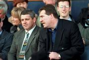 25th April 1998; Ireland coach Warren Gatland and former Irish International Donal Lenihan ahead of the AIB All-Ireland League Division 1 Final match between Garryowen and Shannon at Lansdowne Road in Dublin. Photo by Matt Browne/Sportsfile