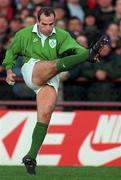 18 November 1995, Paul Burke of Ireland during the Autumn International between Ireland and Fiji at Landsdowne Road in Dublin. Photo by Ray McManus /Sportsfile