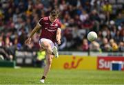 29 May 2022; Shane Walsh of Galway takes a free during the Connacht GAA Football Senior Championship Final match between Galway and Roscommon at Pearse Stadium in Galway. Photo by Sam Barnes/Sportsfile