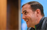 1 June 2022; Assistant coach John O'Shea during a Republic of Ireland U21's press conference at FAI Headquarters in Abbotstown, Dublin. Photo by Seb Daly/Sportsfile