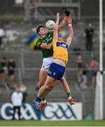 4 June 2022; Daithí McGowan of Meath in action against Darren O’Neill of Clare during the GAA Football All-Ireland Senior Championship Round 1 match between Clare and Meath at Cusack Park in Ennis, Clare. Photo by Seb Daly/Sportsfile