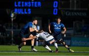 10 June 2022; Robbie Henshaw of Leinster is tackled by Harold Vorster of Vodacom Bulls during the United Rugby Championship Semi-Final match between Leinster and Vodacom Bulls at the RDS Arena in Dublin. Photo by Brendan Moran/Sportsfile