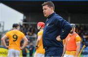 11 June 2022; Antrim manager Darren Gleeson during the GAA Hurling All-Ireland Senior Championship Preliminary Quarter-Final match between Antrim and Cork at Corrigan Park in Belfast. Photo by Ramsey Cardy/Sportsfile