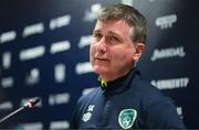 13 June 2022; Manager Stephen Kenny during a Republic of Ireland press conference at LKS Stadium in Lodz, Poland. Photo by Stephen McCarthy/Sportsfile