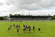 11 June 2022; Waterford players warm up before the TG4 All-Ireland Ladies Football Senior Championship Group D - Round 1 match between Donegal and Waterford at St Brendan's Park in Birr, Offaly. Photo by Sam Barnes/Sportsfile