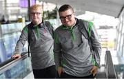 17 June 2022; Special Olympics’ Team Ireland jetted off to Berlin today on Aer Lingus flight EI336 ahead of the 2022 Special Olympics German National Games. Taking place between 19-24 June, these Games will be the largest sporting and humanitarian event in the world and are an important stepping stone towards the 2023 World Summer Games, which will also take place in Berlin. As official airline of Special Olympics Ireland, Aer Lingus ground staff and flight crew were on hand to lend their support and wish Team Ireland well as they embarked on their journey to Berlin. Pictured is open water swimmer Jacob McKenna. Photo by Ramsey Cardy/Sportsfile