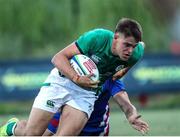 24 June 2022; Aitzol King of Ireland scores try during the Six Nations U20 summer series match between Ireland and France at Payanini Centre in Verona, Italy. Photo by Roberto Bregani/Sportsfile