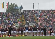 26 June 2022; Galway players during the penalty shoot-out of the GAA Football All-Ireland Senior Championship Quarter-Final match between Armagh and Galway at Croke Park, Dublin. Photo by Piaras Ó Mídheach/Sportsfile