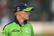 26 June 2022; Harry Tector of Ireland during the LevelUp11 First Men's T20 International match between Ireland and India at Malahide Cricket Club in Dublin. Photo by Ramsey Cardy/Sportsfile