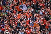 26 June 2022; Armagh supporters during the GAA Football All-Ireland Senior Championship Quarter-Final match between Armagh and Galway at Croke Park, Dublin. Photo by Piaras Ó Mídheach/Sportsfile