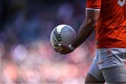 26 June 2022; A general view of a gaelic football during the GAA Football All-Ireland Senior Championship Quarter-Final match between Armagh and Galway at Croke Park, Dublin. Photo by Piaras Ó Mídheach/Sportsfile