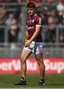 26 June 2022; Seán Kelly of Galway leaves the pitch after he was shown the red card by referee David Coldrick before the start of extra-time during the GAA Football All-Ireland Senior Championship Quarter-Final match between Armagh and Galway at Croke Park, Dublin. Photo by Piaras Ó Mídheach/Sportsfile