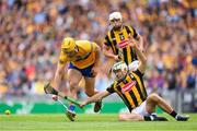 2 July 2022; Mark Rodgers of Clare in action against Paddy Deegan of Kilkenny during the GAA Hurling All-Ireland Senior Championship Semi-Final match between Kilkenny and Clare at Croke Park in Dublin. Photo by Stephen McCarthy/Sportsfile
