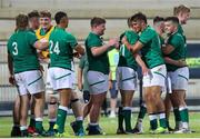 5 July 2022; Ireland players celebrate after the Six Nations U20 summer series match between Ireland and England at Payanini Centre in Verona, Italy. Photo by Roberto Bregani/Sportsfile