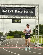10 July 2022; Paul O'Donnell, Dundrum South Dublin AC, sets a new course record as his wins the Kia Race Series Edenderry 10 Mile race in Edenderry in Offaly. Photo by Diarmuid Greene/Sportsfile