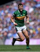 10 July 2022; David Clifford of Kerry celebrates after scoring a point during the GAA Football All-Ireland Senior Championship Semi-Final match between Dublin and Kerry at Croke Park in Dublin. Photo by Piaras Ó Mídheach/Sportsfile